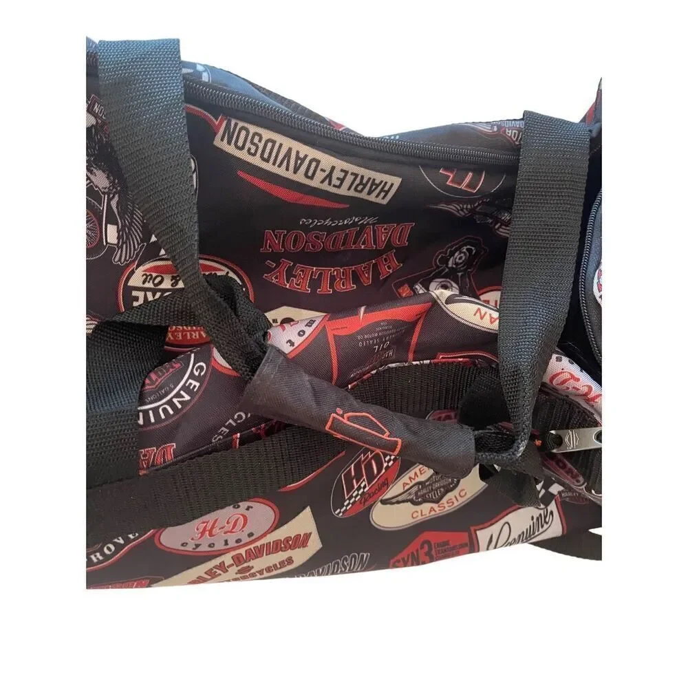 Harley Davidson Unisex Adjustable Strap Motorcycle Logos Travel Duffle Bag